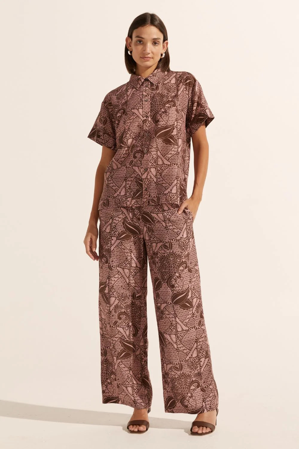 Zoe Kratzmann Breeze Pant - Cacao Batik