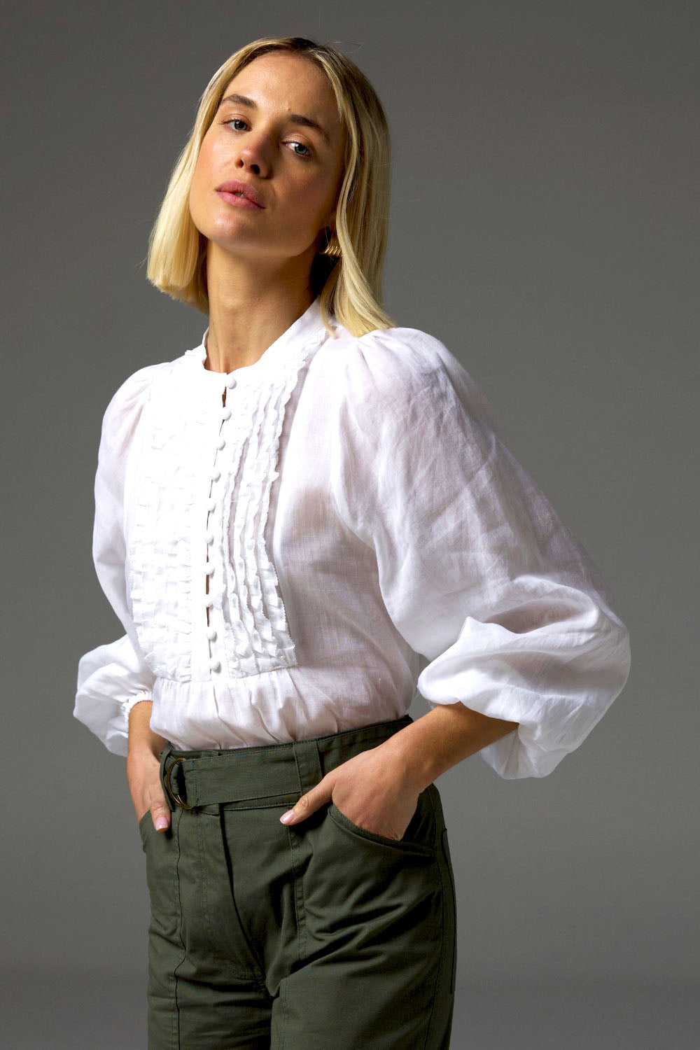 Zoe Kratzmann Passage Top - Porcelain