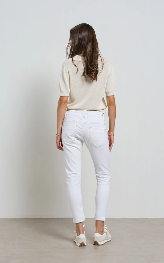 DRICOPER Active Denim White Jeans