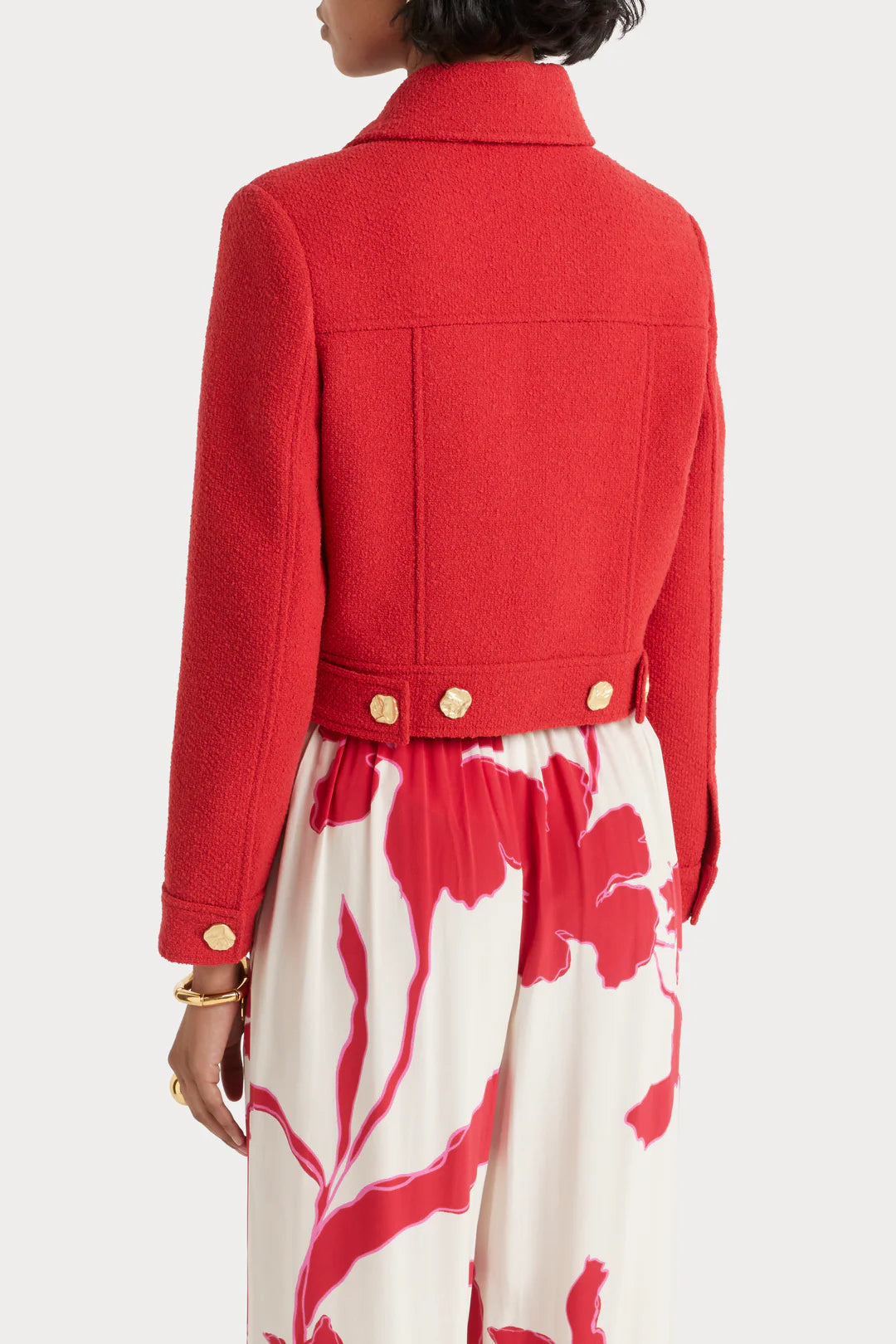 HUSK Boucle Jacket - Red