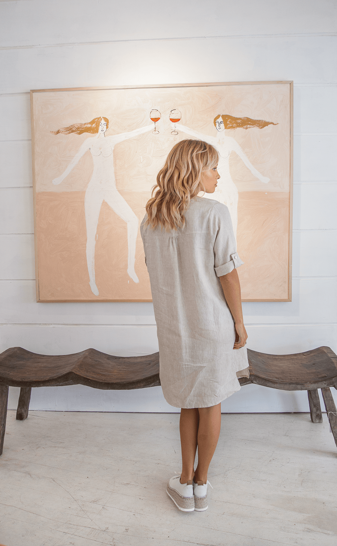 Scandi & Co Kyla Dress - Natural