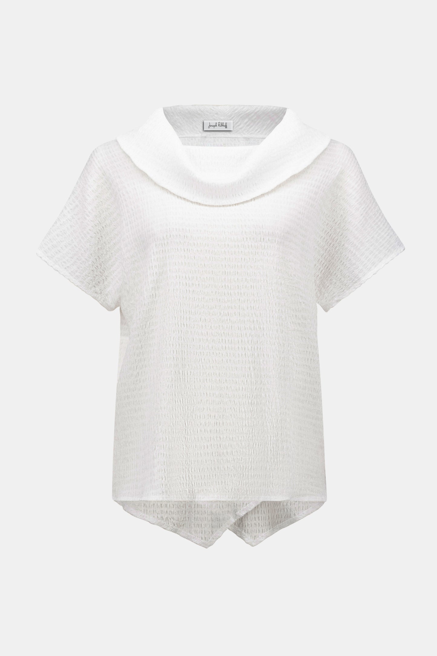 Joseph Ribkoff Textured Knit Cowl Collar Boxy Top
262194 Off-White