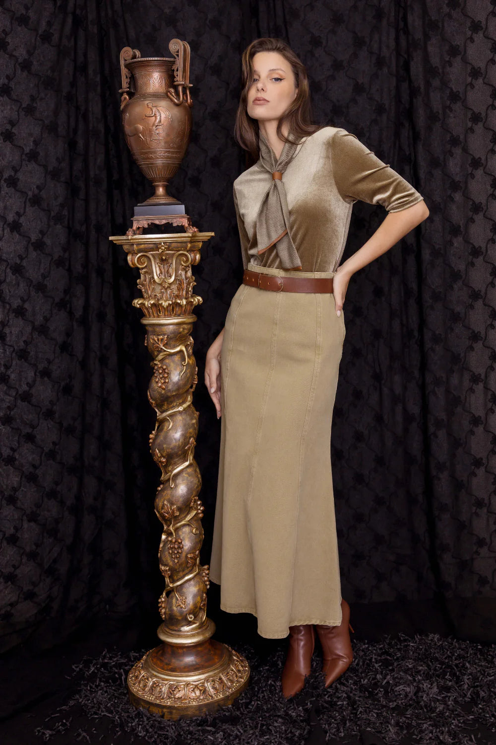 Maud Dainty Patti Top - Gold Dust