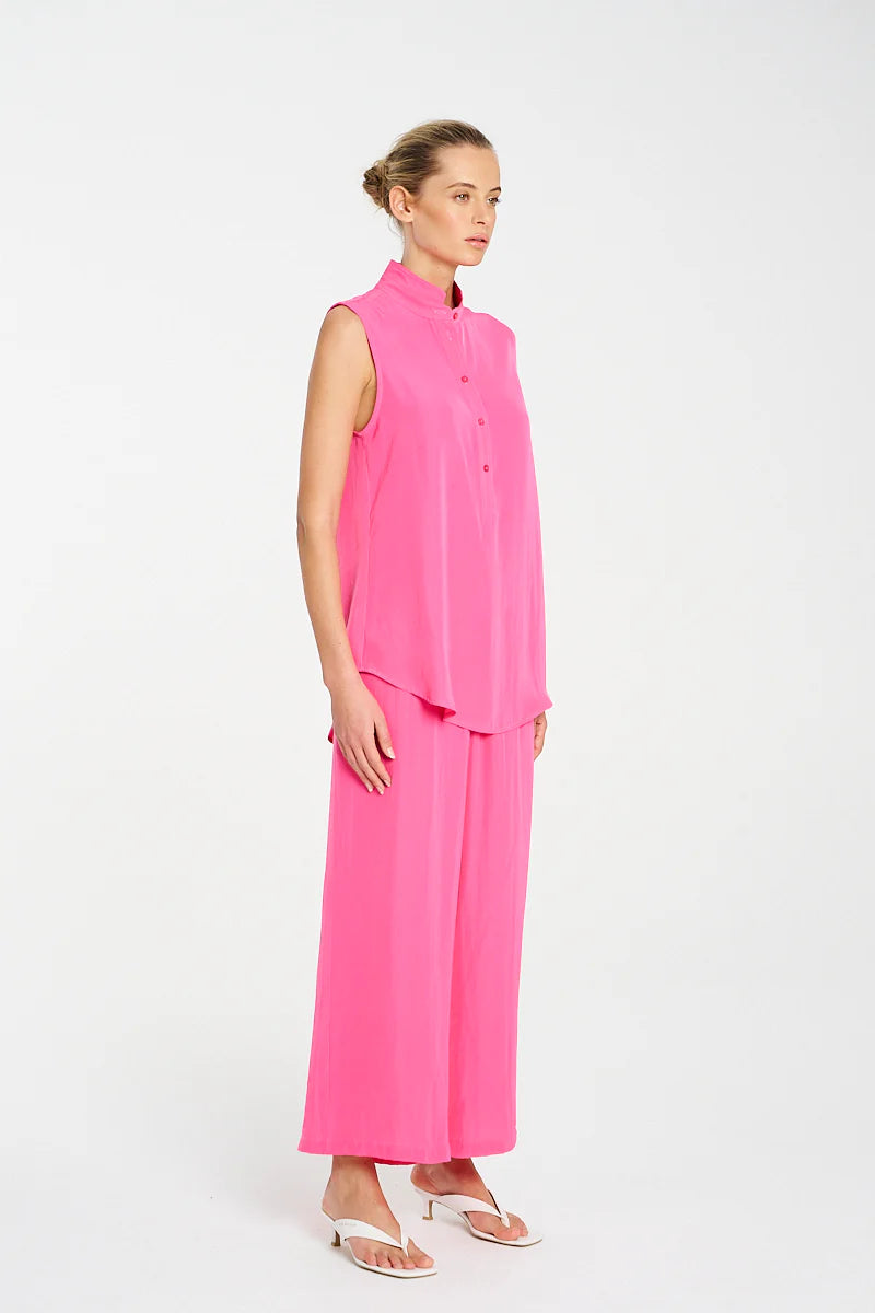 Mela Purdie Tab Slide Tank F67 8146 - HOT PINK