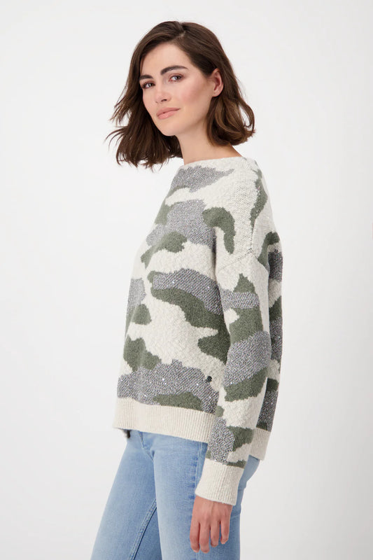 Monari Jacquard Knit Sweater 807372