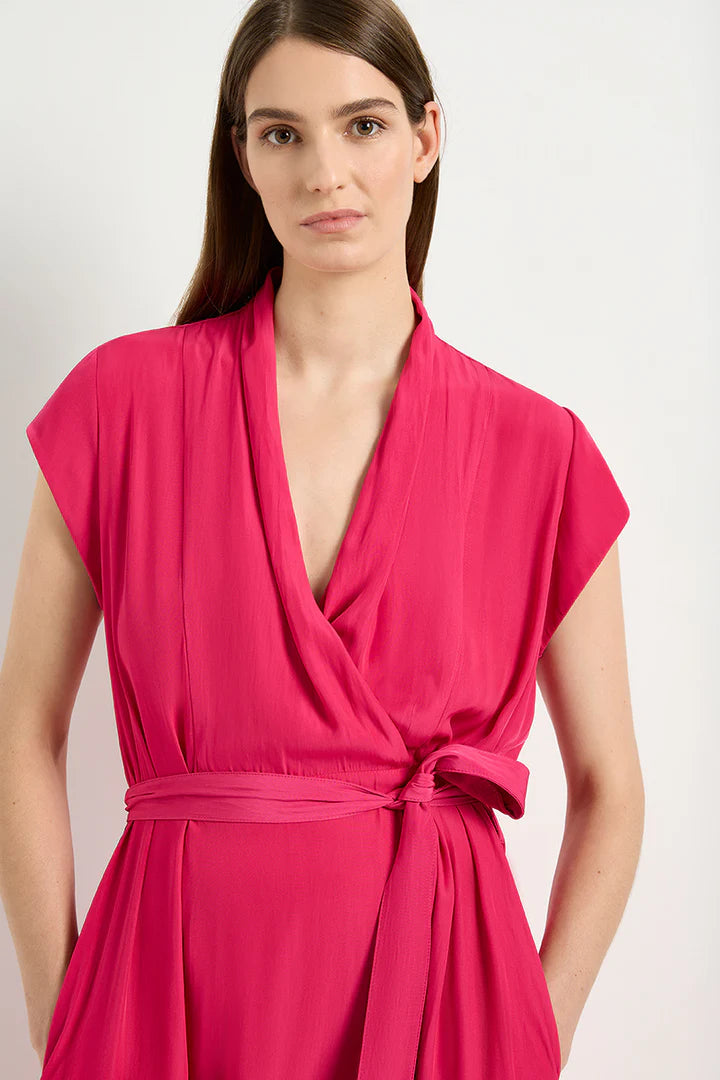 Mela Purdie Roll Front Dress F67 3286 - Cerise OR Navy