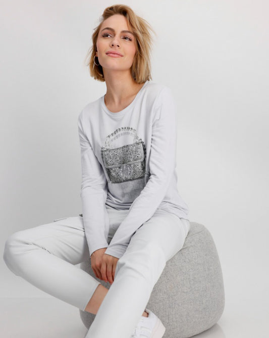 Monari Crystal Embellished Tee - 808535