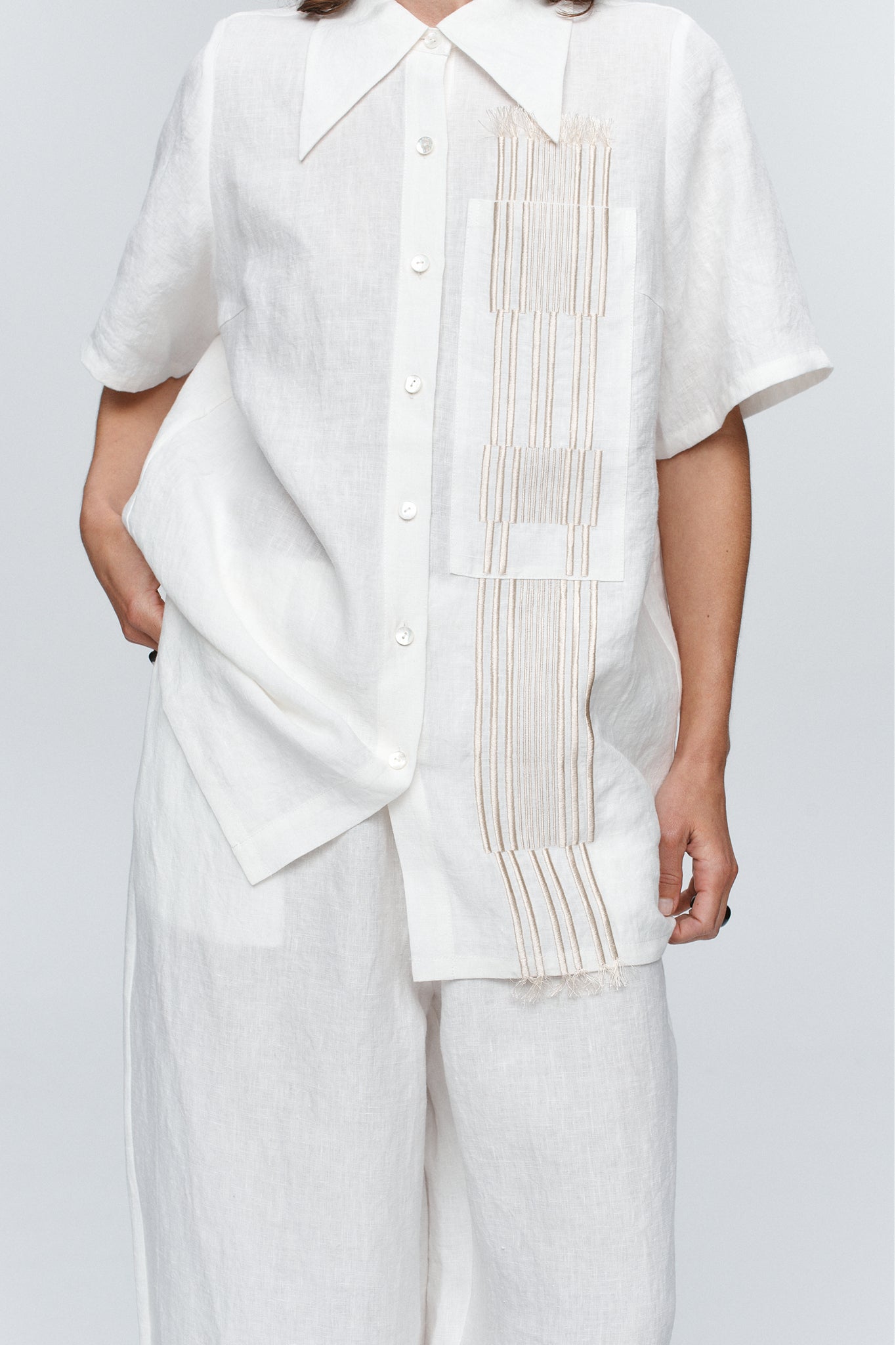 MARLE Atticus Shirt - IVORY