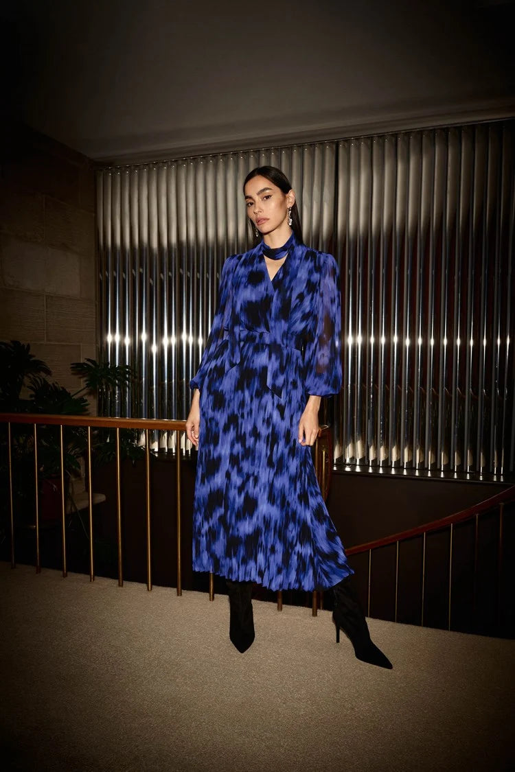 Joseph Ribkoff Chiffon Abstract Print Midi Dress
244924