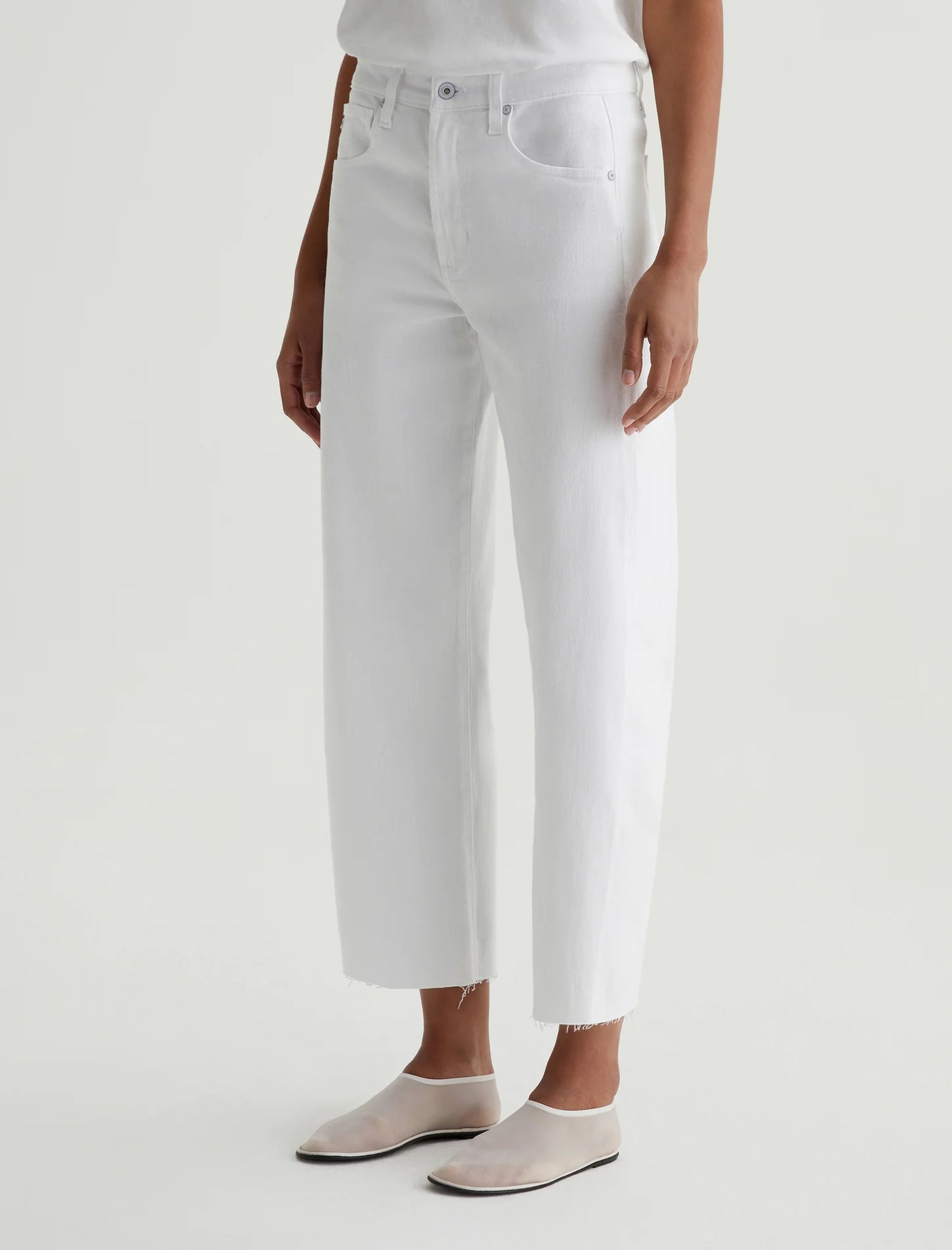 AG Jeans Hattie Crop - Gallery White