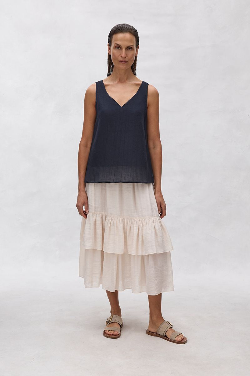 Mela Purdie Vapour Skirt F605 5807 - Nougat
