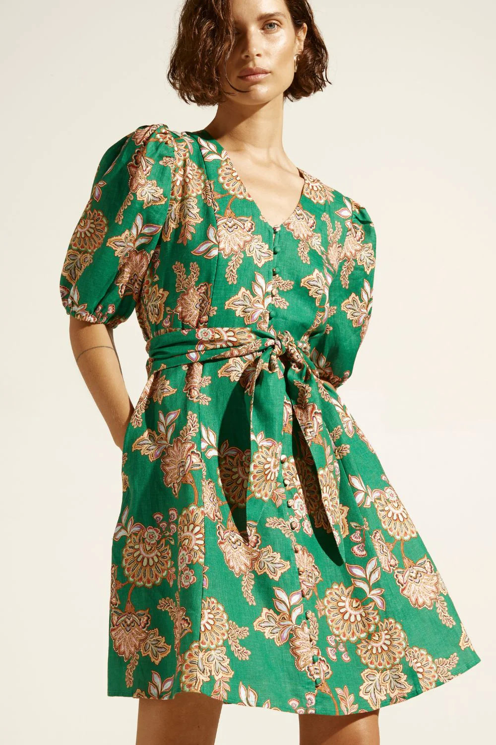 Zoe Kratzmann Quota Dress - K’gari Palm Green