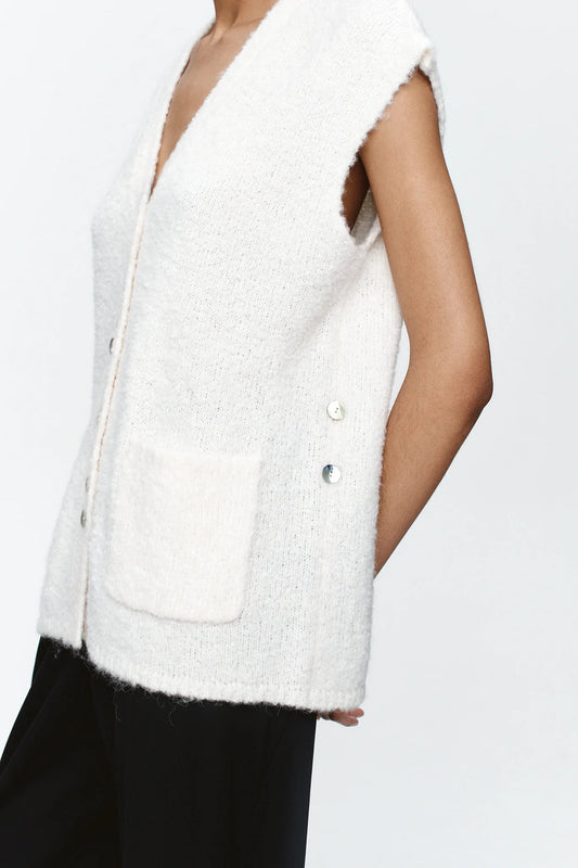 MARLE Bonita Vest Ivory