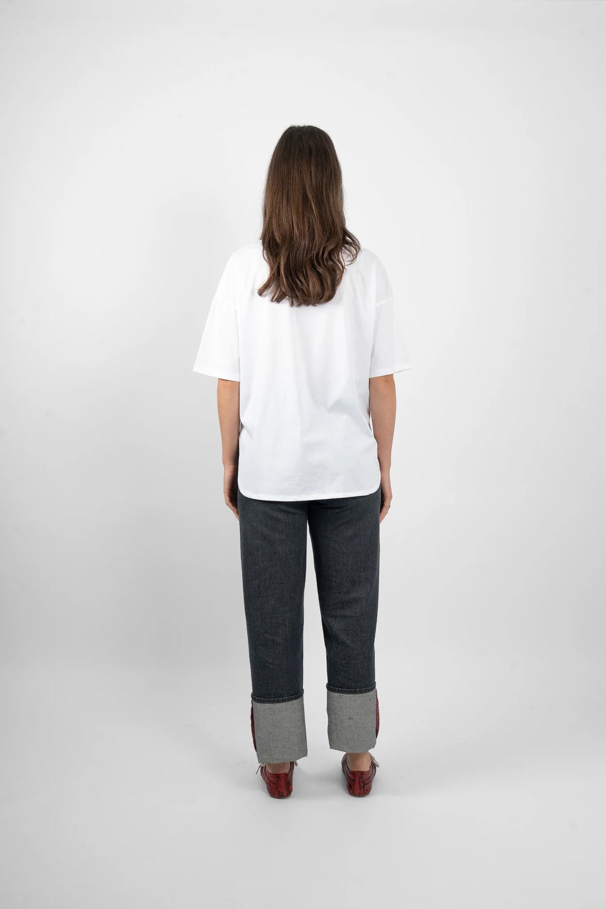 Maud Dainty Peony Tee - White