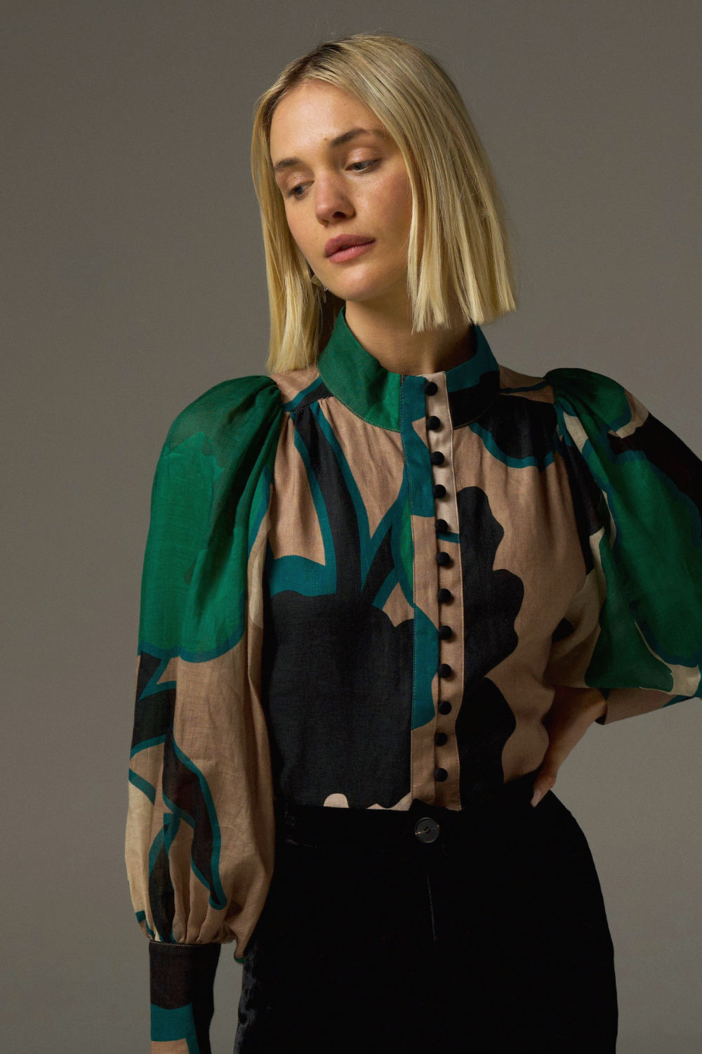 Zoe Kratzmann Atlas Top - Organic Botanic Print