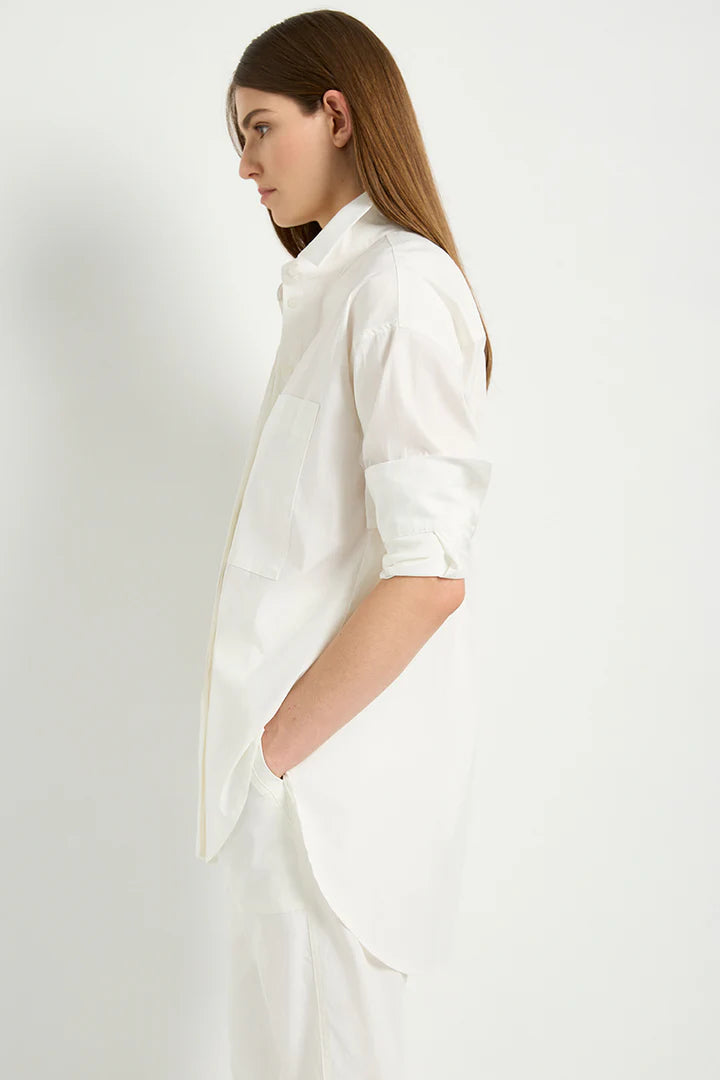 Mela Purdie Relaxed Pocket Shirt F65 8101 - White