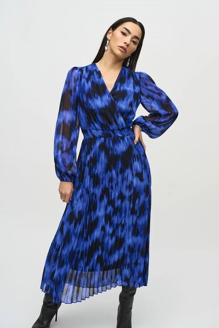 Joseph Ribkoff Chiffon Abstract Print Midi Dress
244924