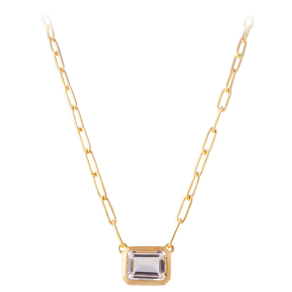 Fairley Crystal Cocktail Link Necklace