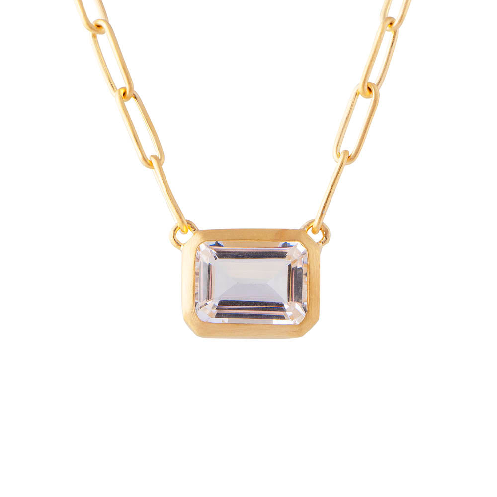 Fairley Crystal Cocktail Link Necklace