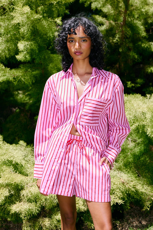 ASTON STUDIOS Harvey Short - MAGENTA STRIPE