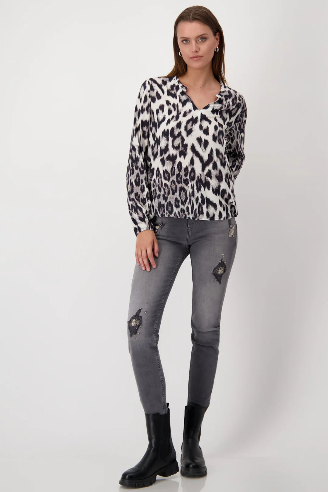 Monari Round Neck Blouse Style 808116