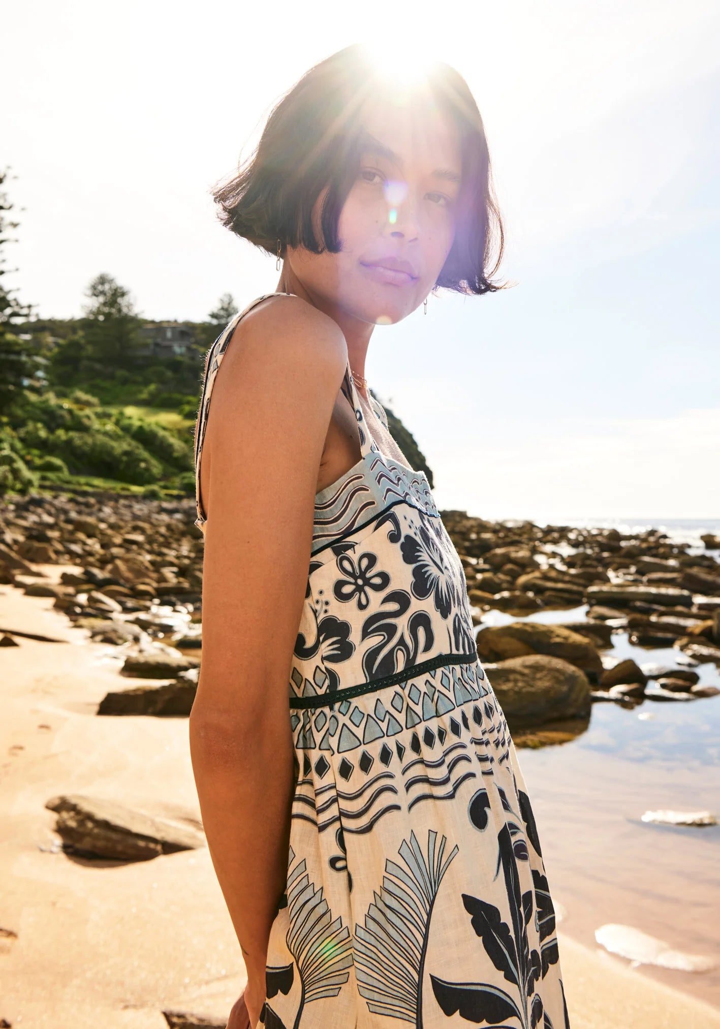POL Clothing Paradise Tier Dress
