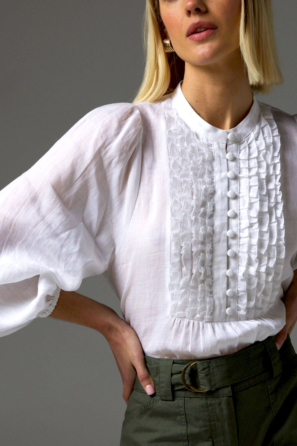 Zoe Kratzmann Passage Top - Porcelain