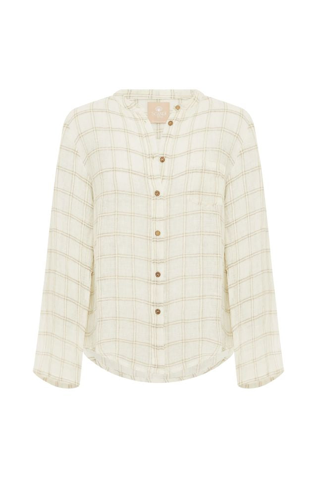 SCANDI & CO Piper Shirt - BEIGE CHECK