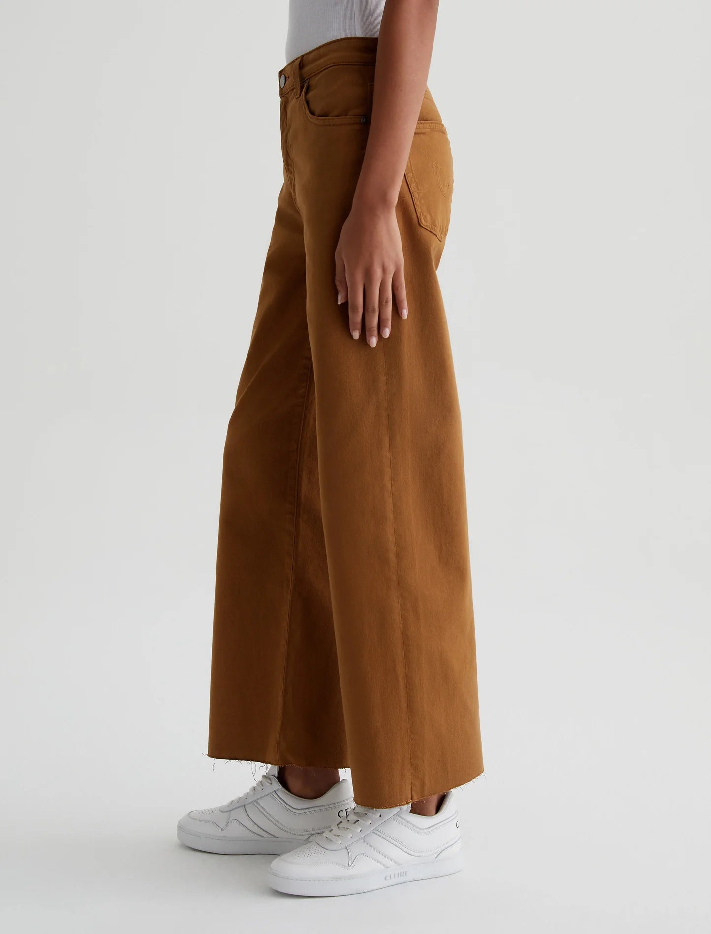 AG Jeans Saige Wide Leg Crop - Caramel