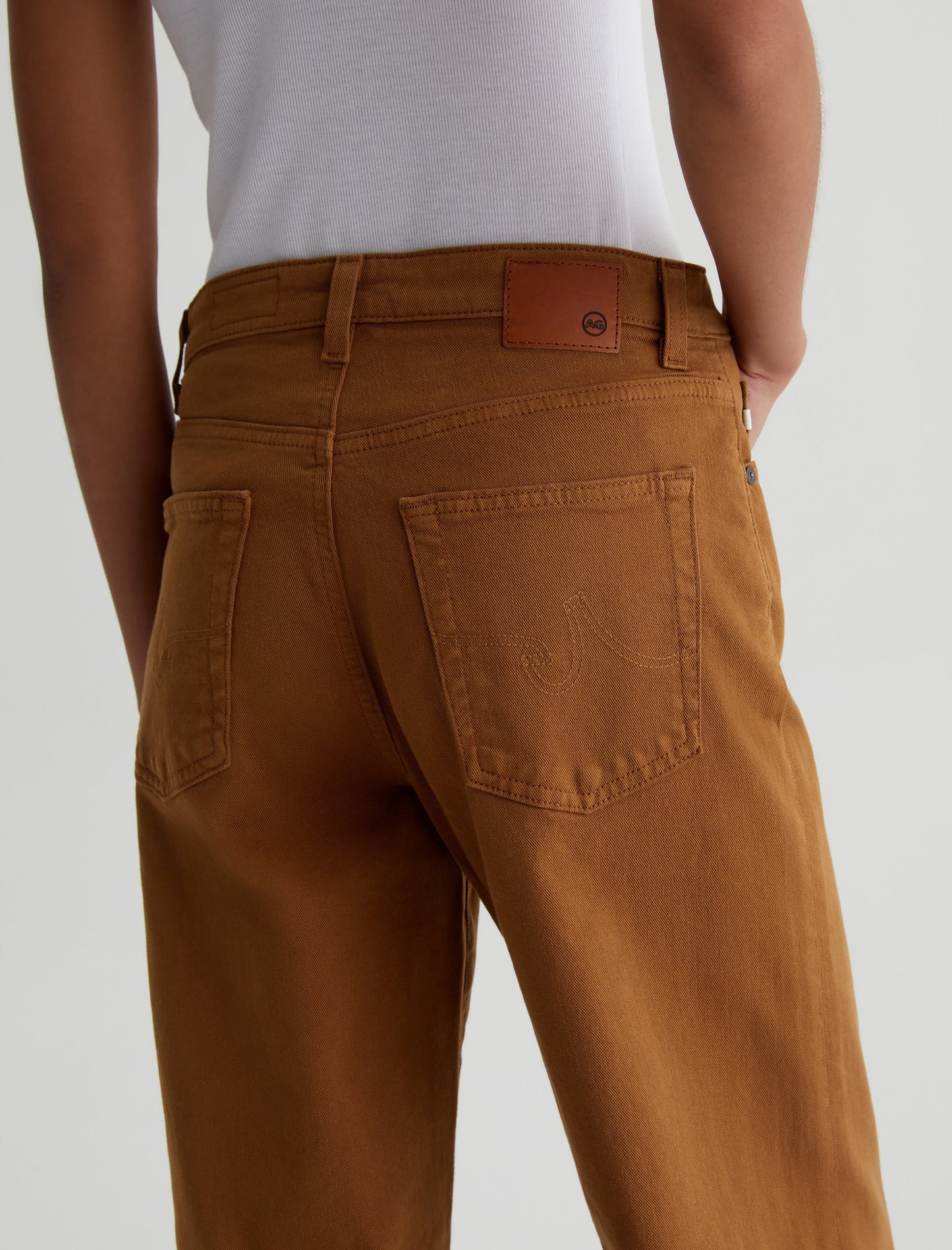 AG Jeans Saige Wide Leg Crop - Caramel