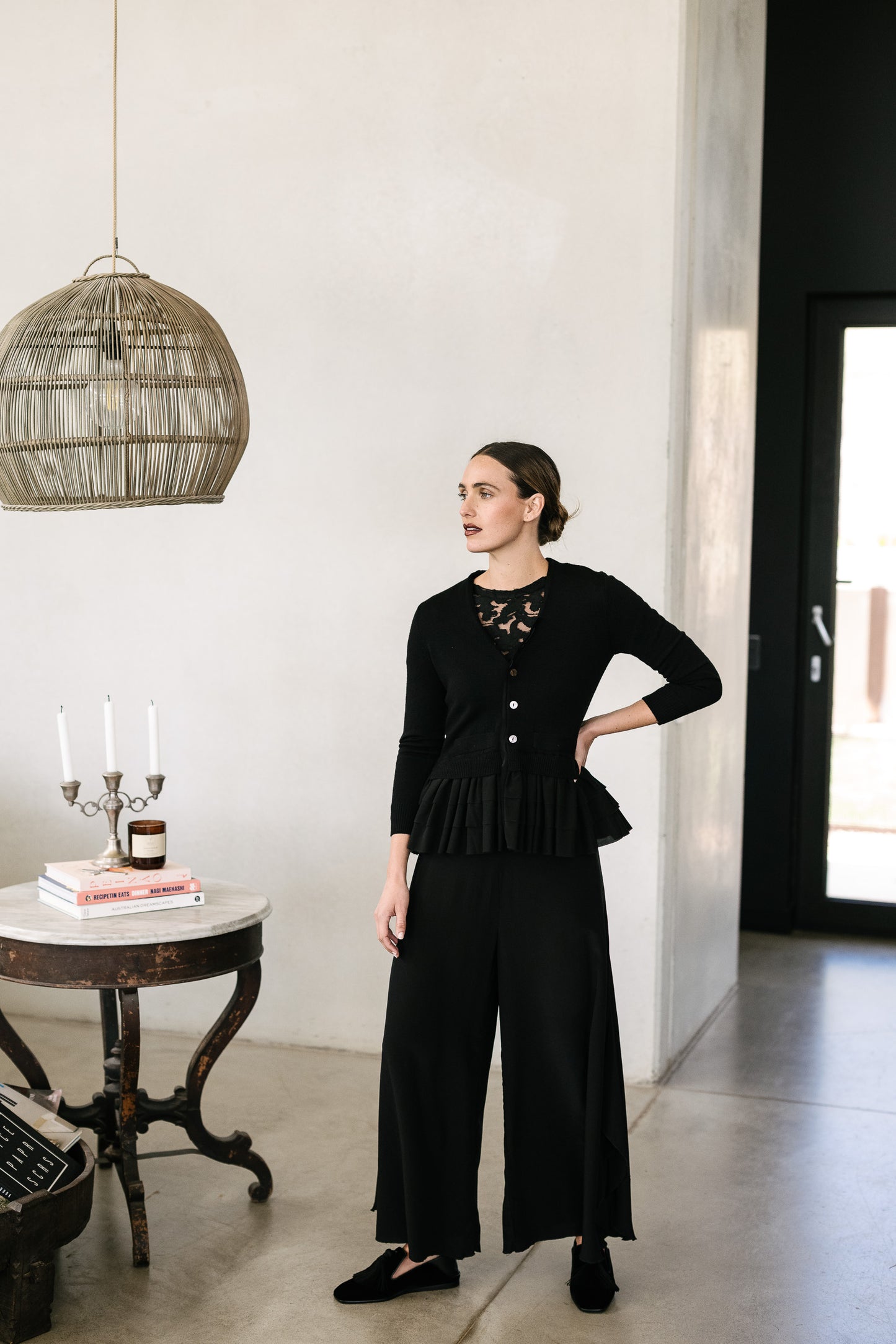 Maud Dainty Etna Cardigan - Black