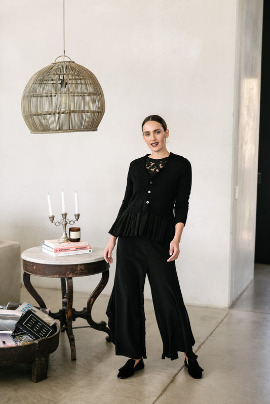Maud Dainty Etna Cardigan - Black