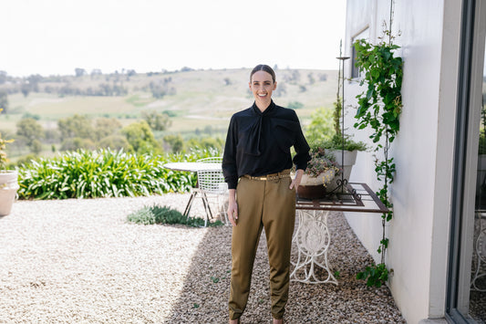 Maud Dainty Hens Night Top - Black