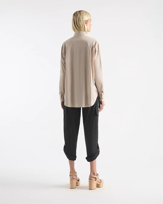 Mela Purdie Stud Cargo Shirt F65 8310 - BLACK
