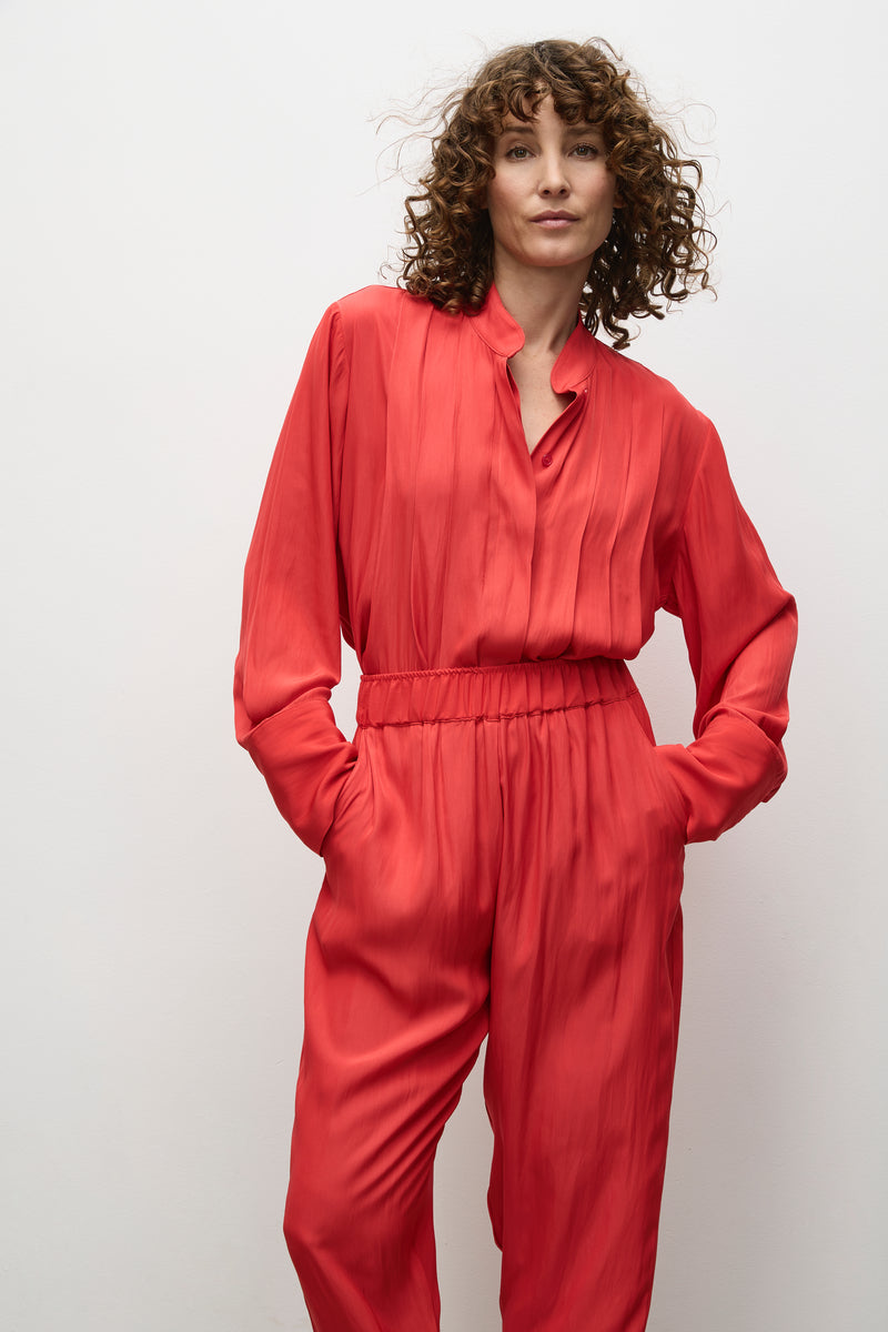 Mela Purdie Smooth Pleat Blouse F67 8511