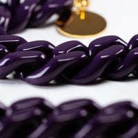 Vanessa Baroni Flat Chain Necklace - Purple