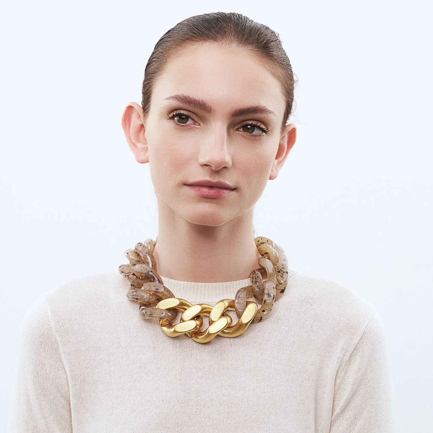 Vanessa Baroni GreatT Necklace With Gold - Light Bernstein