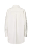 Rabens Saloner Jai Large Lace Oversized Shirt - White