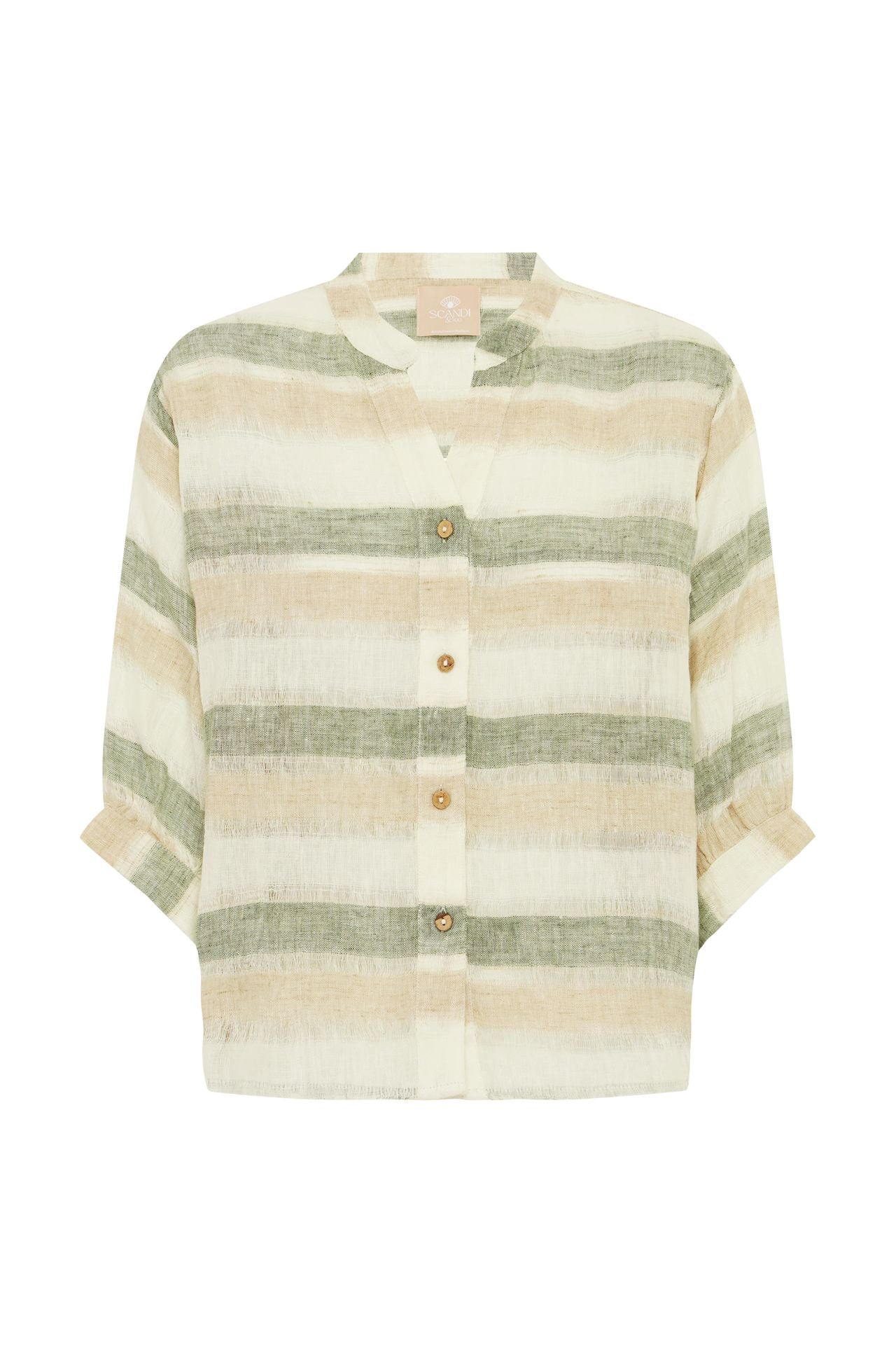 Scandi & Co Blake Top - Sage Stripe