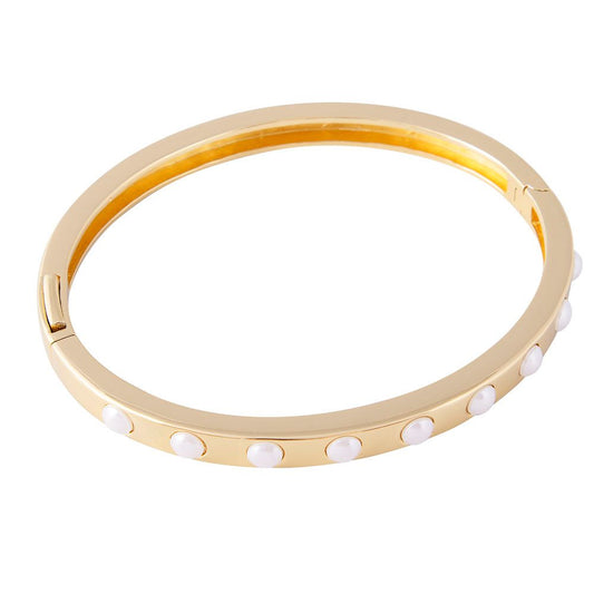 Fairley Crystal Pearl Bangle