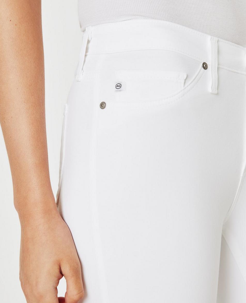 AG by Adriano Goldschmied Prima Crop Cigarette Leg - White