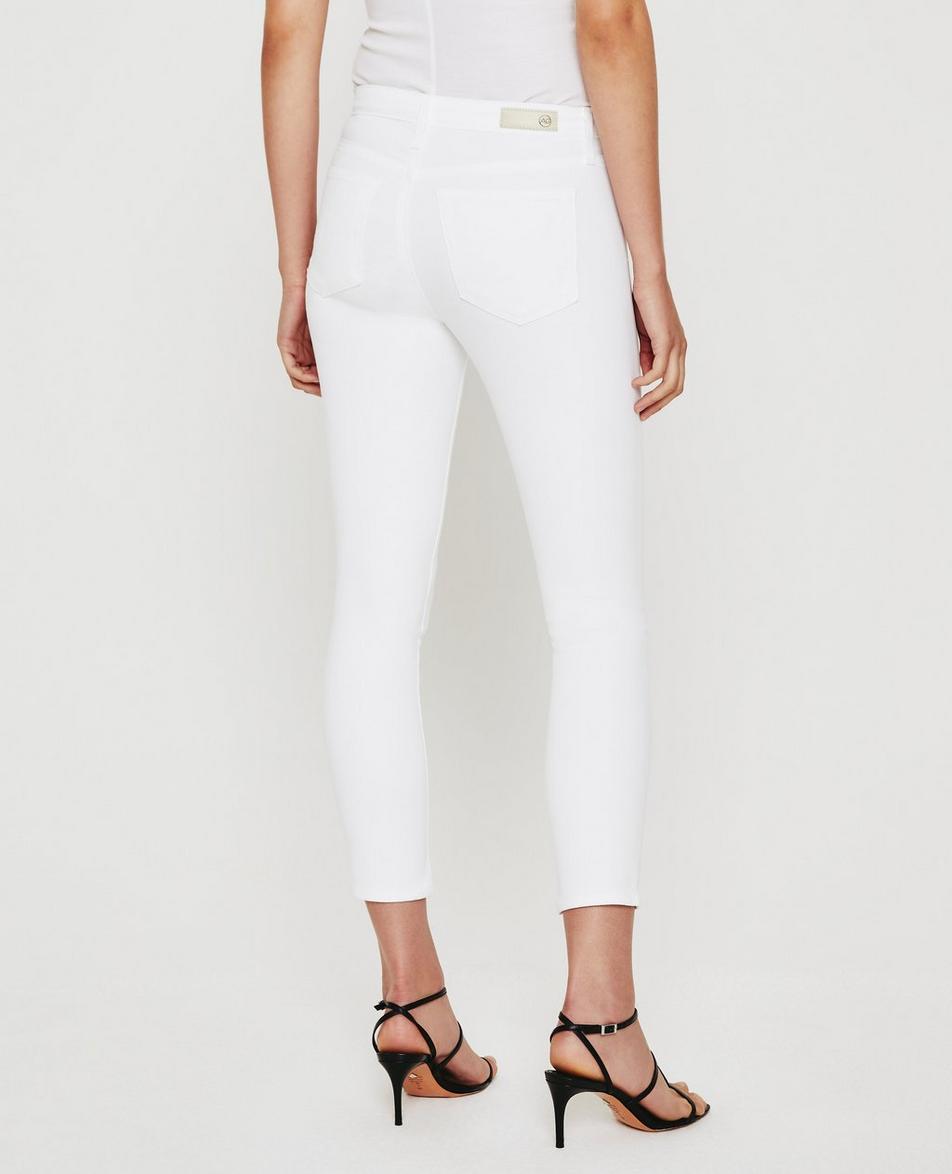 AG by Adriano Goldschmied Prima Crop Cigarette Leg - White