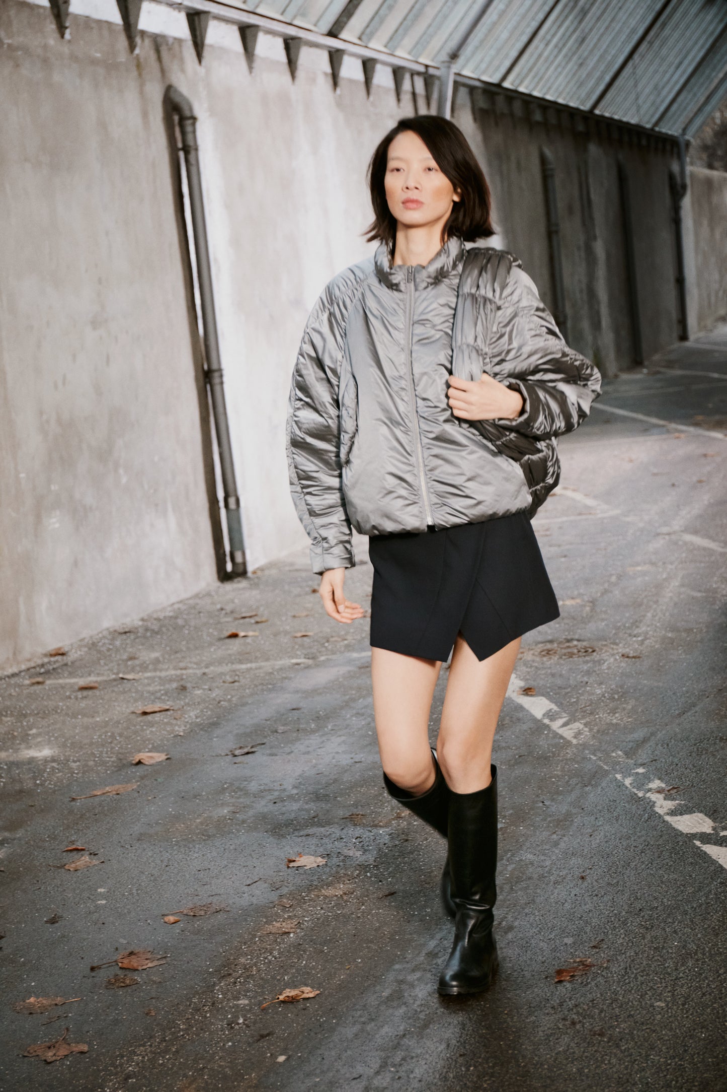 Rabens Saloner Tracy Jacket - Silver Grey