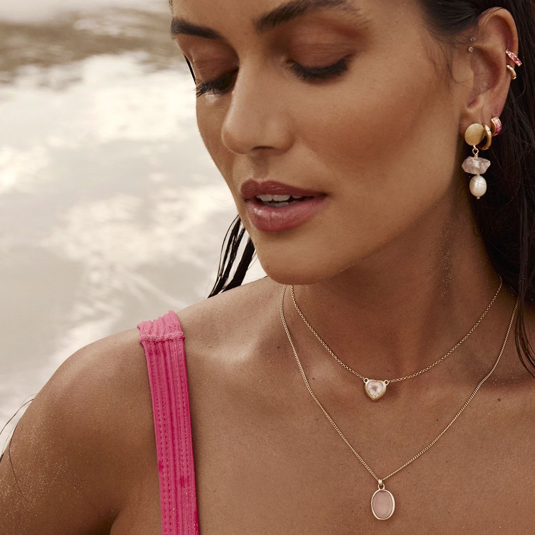 Fairley Rose Quartz Love Necklace