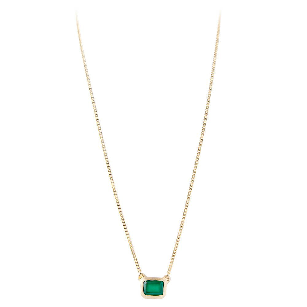 Fairley Green Agate Deco Necklace