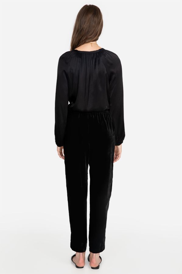 Johnny Was Patoshik Tapered Velvet Pant - Black