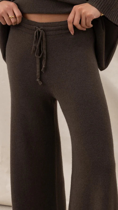 London Micha Trousers - DARK ESPRESSO