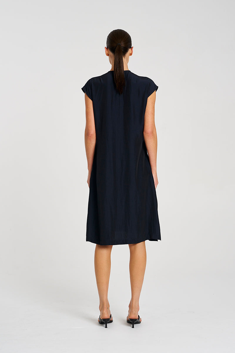 OCTOBER PRE ORDER Mela Purdie Slice Dress F67 3033 - Navy