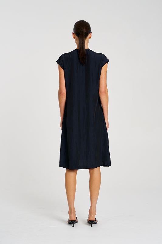 OCTOBER PRE ORDER Mela Purdie Slice Dress F67 3033 - Navy