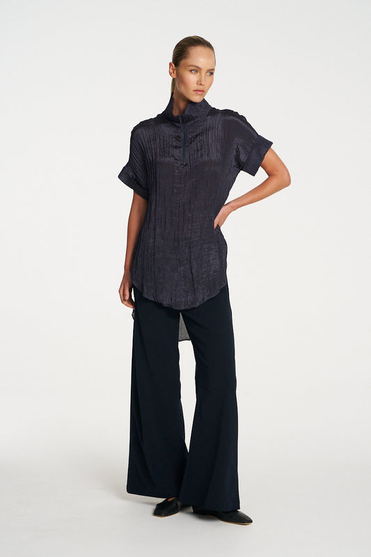 April Pre Order Mela Purdie Funnel Tunic F620 8964 - SAPPHIRE